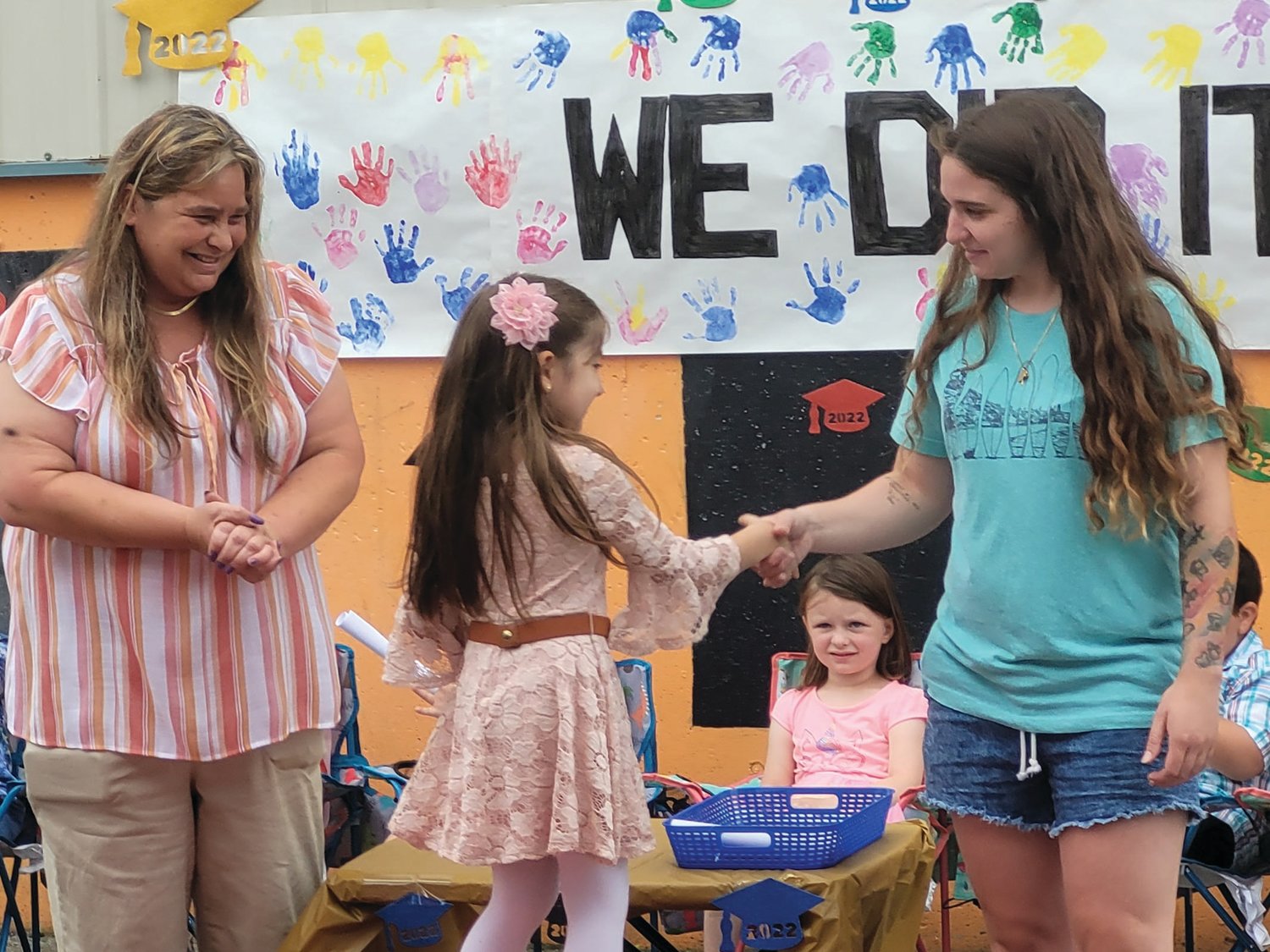 CERTIFIED PRE-K: Ms. Robin and Ms. Michaela’s RI State Pre-K Class celebrated their graduation to Kindergarten during a ceremony and show last week.